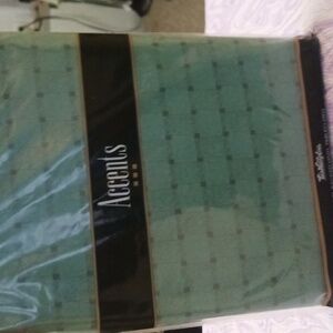 Green Checkered Pattern Fabric